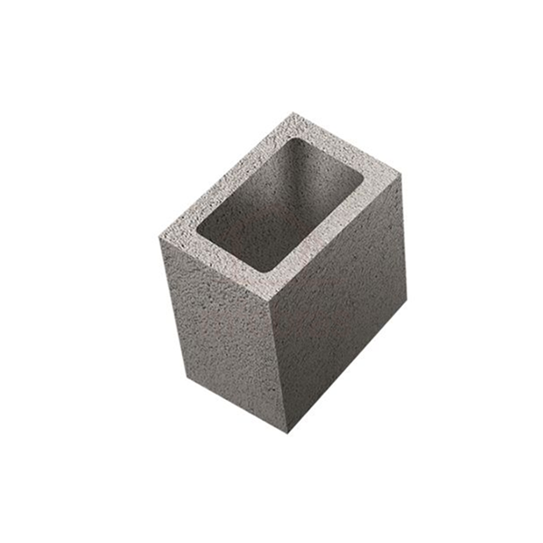 Meio bloco concreto estrutural 14 x 19 x 19 cm