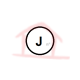 Sigla J envolta em circulo indica janela com numero