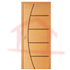 Porta de madeira com frisos fino acabamento kit