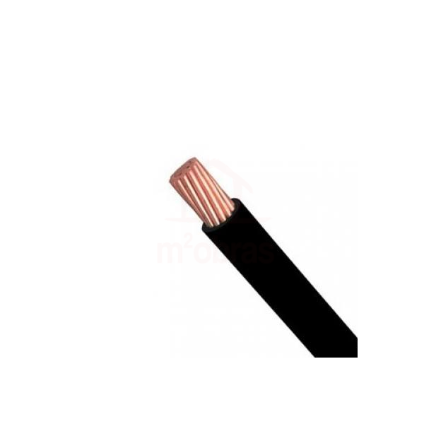 cabo nax semi rigido 1x10mm preto